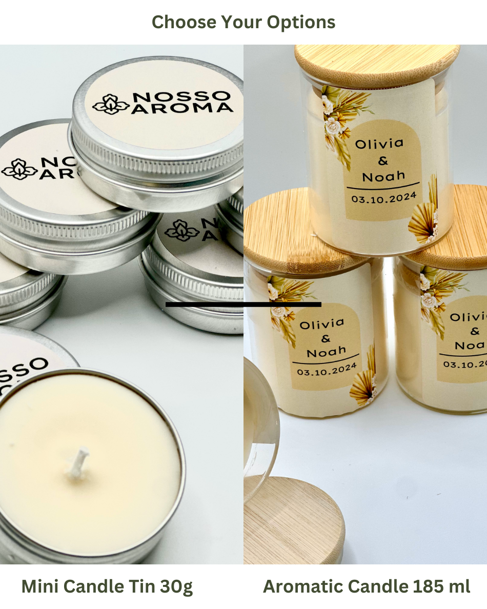 Choose your personalized candle